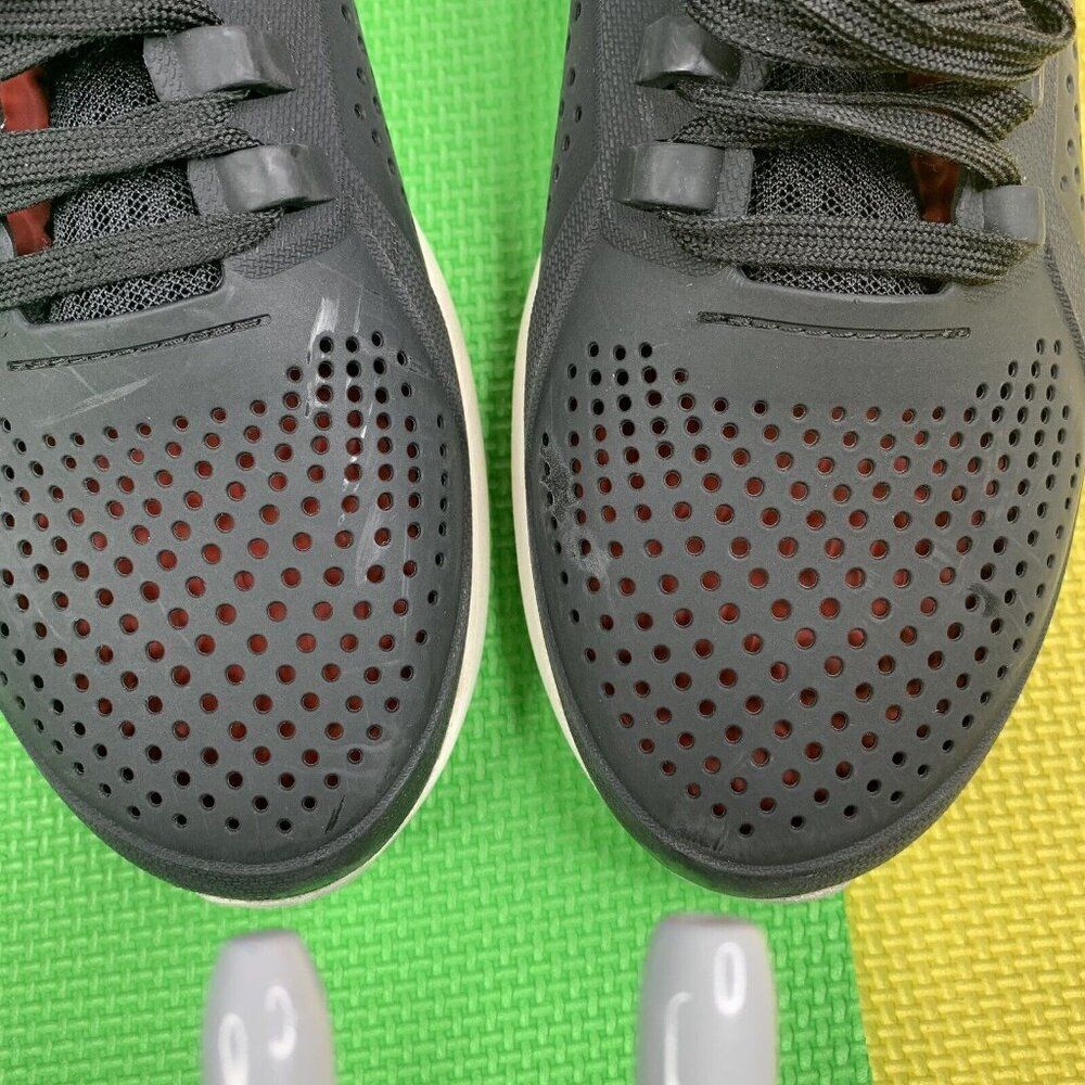 Crocs Lite Ride Pacer Perforated Women's 9 Sneaker Lace Up 205234 Black *Flaws - Picture 9 of 11